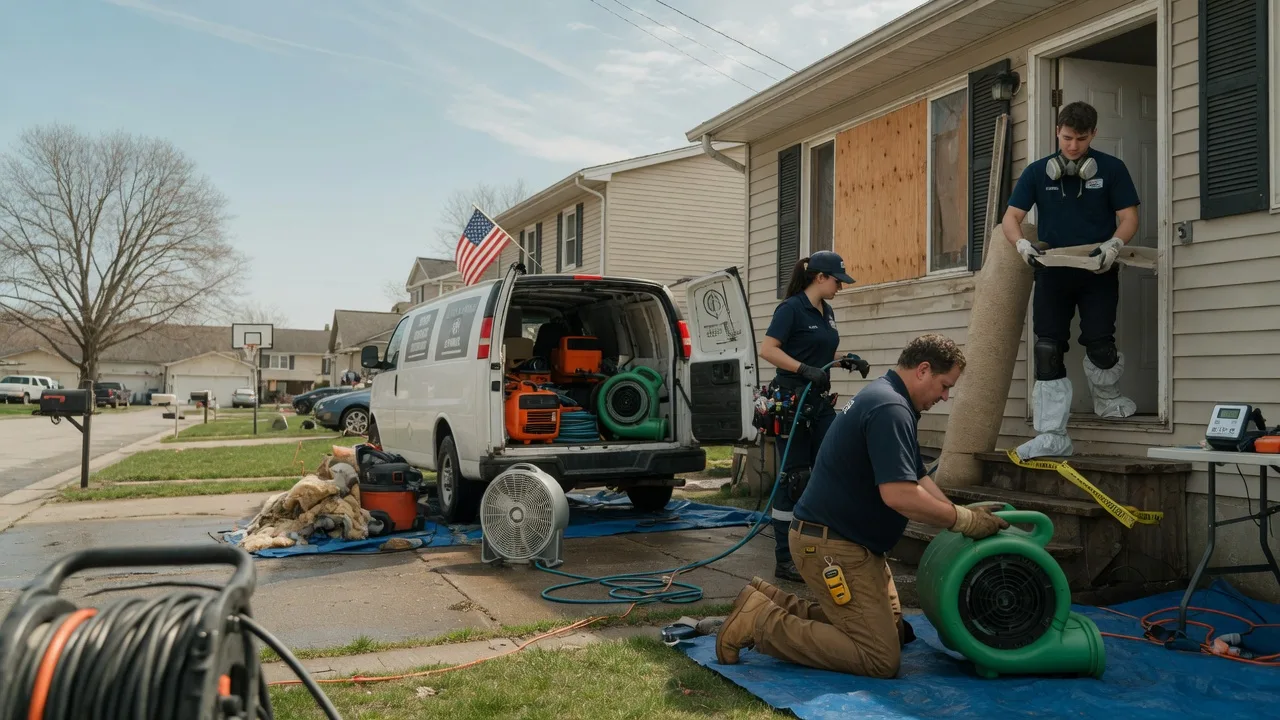 Water Damage Restoration in Romulus, MI near me